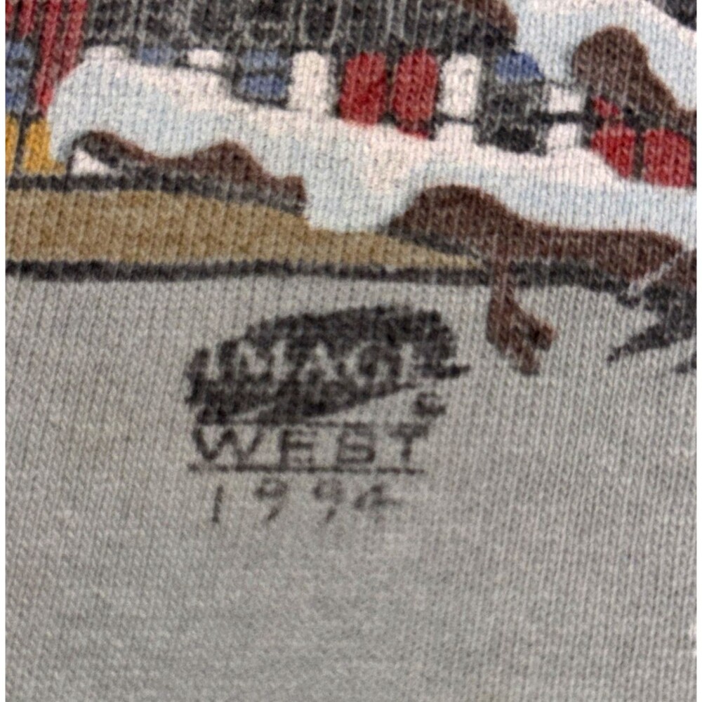 VTG 90's Image West 1994 Anvil Colorado Elk T-Shirt Size Large Single Stitch USA - Picture 4 of 6